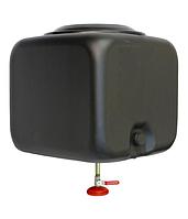 Бак для душа Альтернатива квадратный, 100 л с металлическим шаровым краном