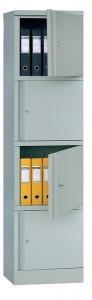 Архивный шкаф AM 1845/4 ПРАКТИК (металлический) для хранения офисных документов.