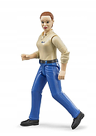 Фигурка женщины голубые джинсы Bruder (Брудер) 60408