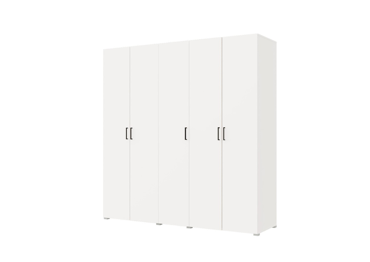 Модульный шкаф Бостон 5 ств. 2000 (Н0) - Белый (Горизонт)