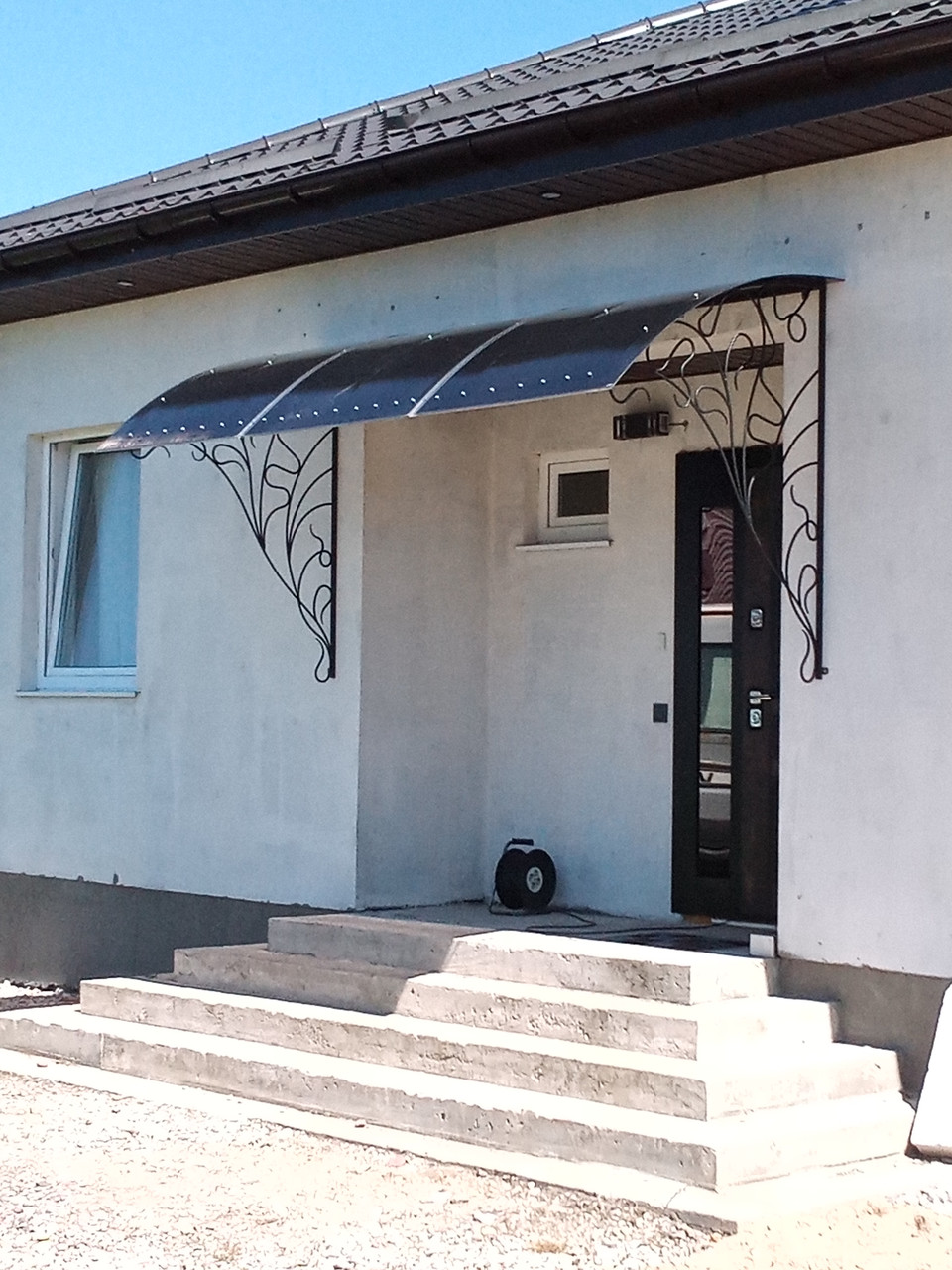 Кованый козырёк №21