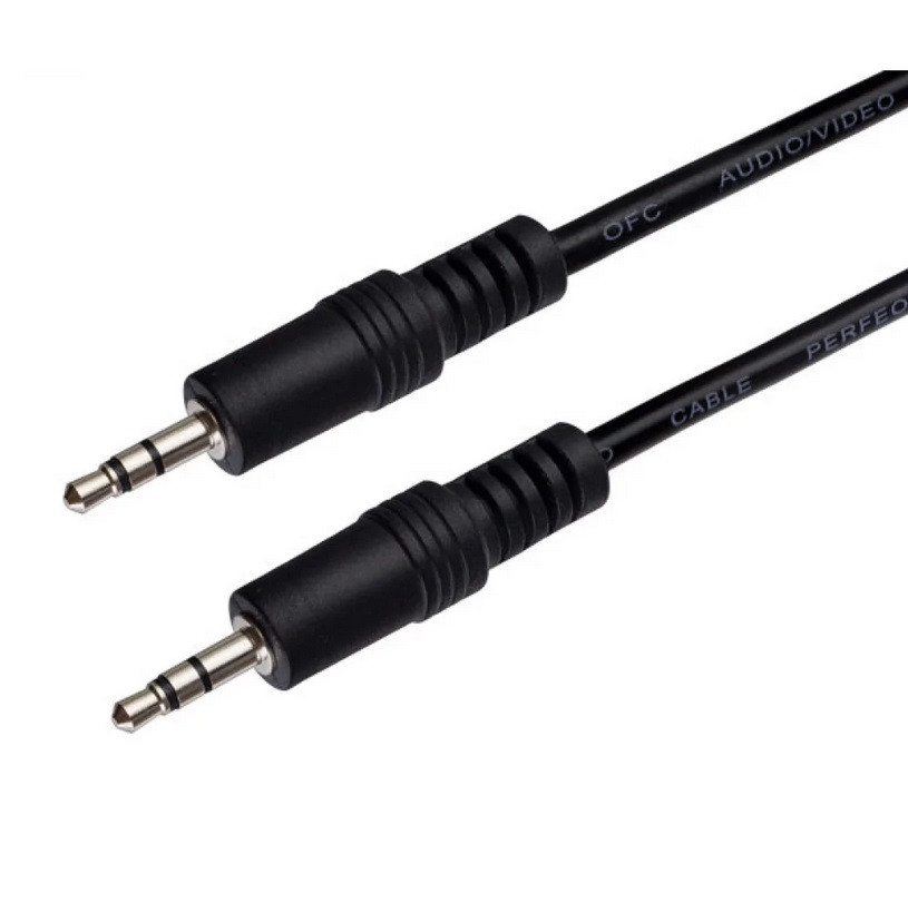 AUX кабель Jack 3.5мм (3pin) - Jack 3.5мм (3pin) 5метров PERFEO (J2105)