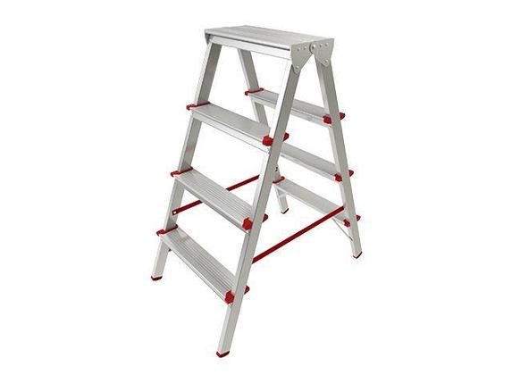 Лестница-стремянка алюм. двухсторонняя 88 см 4 ступ. 3,4кг PRO STARTUL (ST9941-04), фото 2