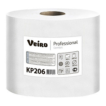 Полотенца бумажные Veiro Professional Comfort 2 слоя  в рулонах с центральной вытяжкой.Цена без учета НДС 20%.