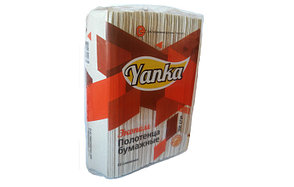 Полотенца бумажные ZZ-сложения 230х230мм (1 слой) "Эконом" 200шт. Серые. Yanka