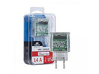 Сетевое зарядное устройство VA4125 с кабелем MFi Lightning, прозрачный