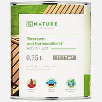 Масло для террас и садовой мебели Gnature 277 Terrassen-und Gartenmobelöl 0.75