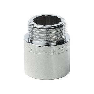 Удлинитель латунный 3/4" 25 мм хромированный General Fittings арт. 2600D8B052500A