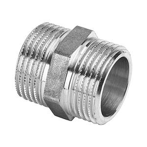 Ниппель латунный 1/2" General Fittings (покрытие хром/никель) арт. 260000C040400H