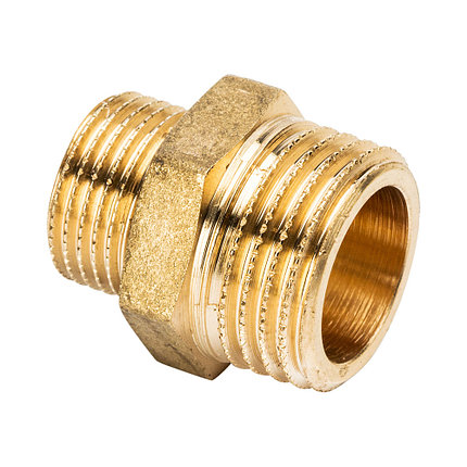 Ниппель переходной латунный 1/2" х 3/8" General Fittings арт. 260003H040300H, фото 2
