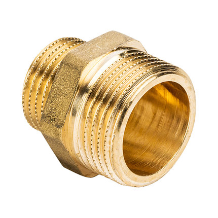 Ниппель переходной латунный 3/4" х 1/2" General Fittings арт. 260003H050400H, фото 2