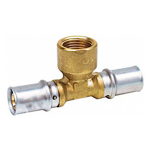 Пресс тройник латунный 20 х 2.0 х 1/2" внутреняя резьба APE