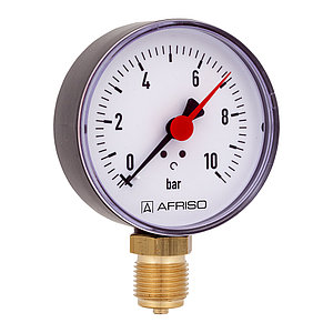 Манометр радиальный RF 10 bar 100 мм 1/2"НР Afriso арт. 63 614
