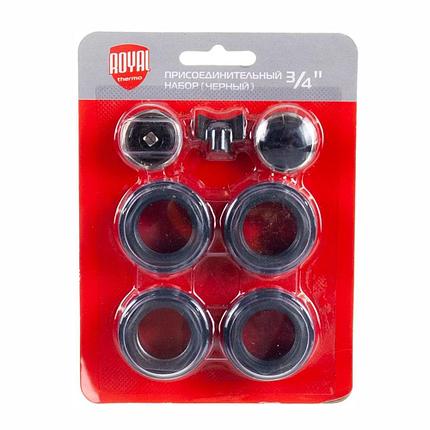 Комплект для подключения радиатора Royal Thermo 3/4", чёрный арт. RT03.1-1, фото 2