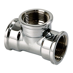 Тройник латунный хромированный ВР 1/2" General Fittings арт. 270014B040404A