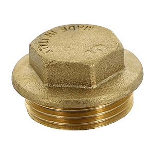 Заглушка латунная НР 1/2" с ограничителем General Fittings арт. 2600F4H040000A