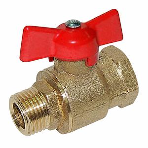 Кран шаровой 1/2" ВР/НР (бабочка) Цветлит арт. ZW10045
