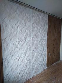 Гипсовые 3Д панели "утёс" 1000х500 в интерьере 