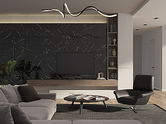 КЕРАМОГРАНИТ CERSANIT NERO ПОЛИРОВАННЫЙ HG ЧЕРНЫЙ РЕКТИФИКАТ 60X120 A17442