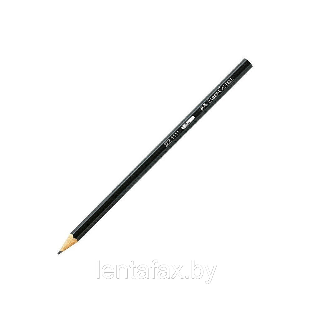 Карандаш простой "Faber-Castell 1111", B, без ластика, черный. Цена без учета НДС 20%