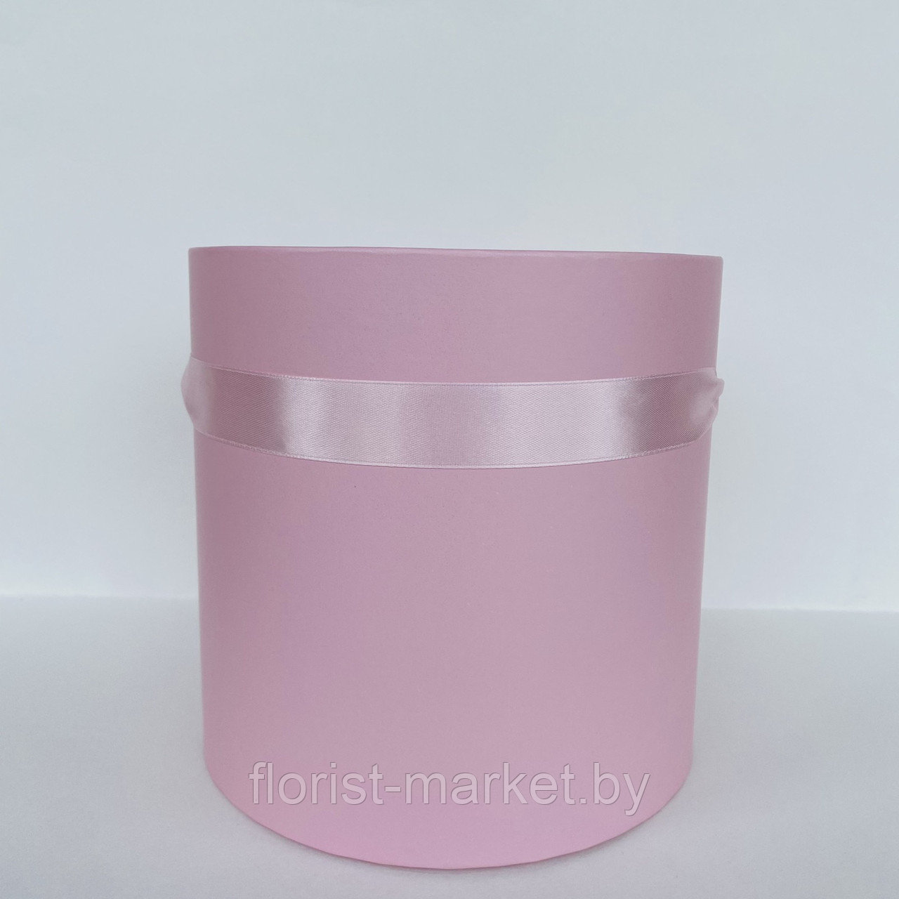 Коробка шляпная без крышки, D20/H20 см, нежно-розовый