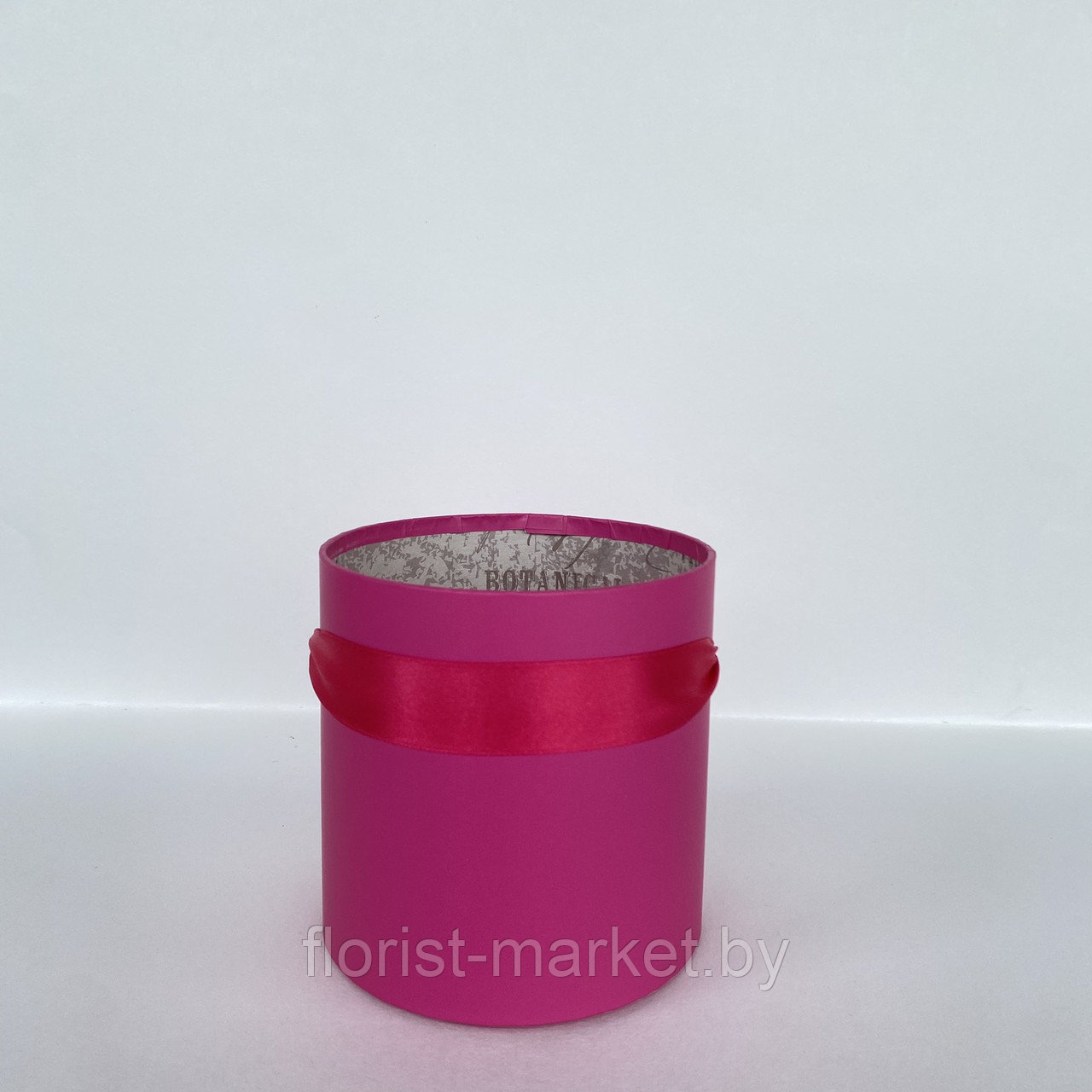 Коробка шляпная без крышки, D12/H12 см, фуксия