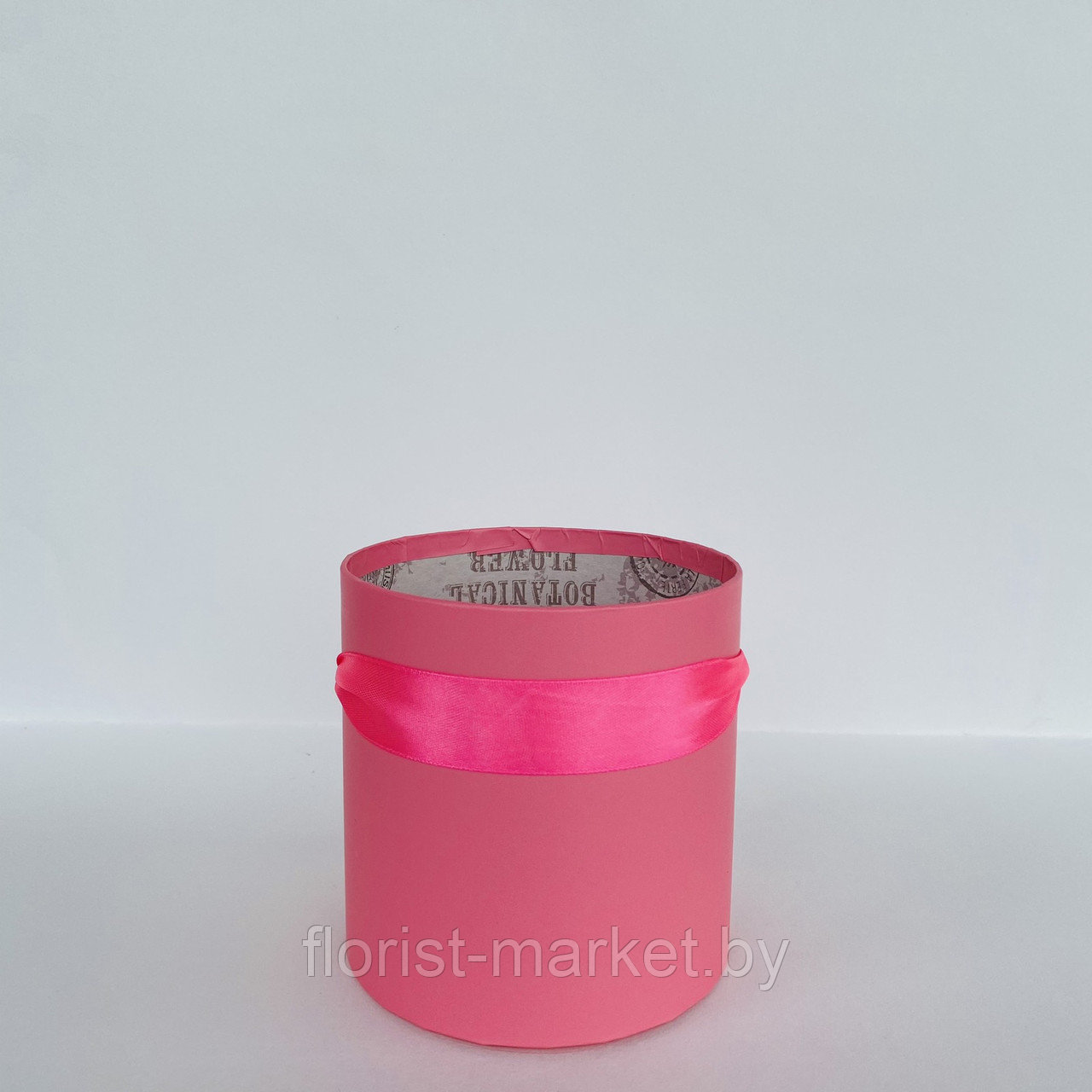 Коробка шляпная без крышки, D12/H12 см, розовый