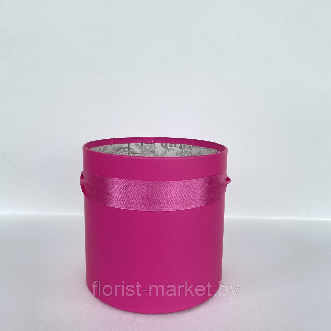 Коробка шляпная без крышки, D14/H14 см, фуксия