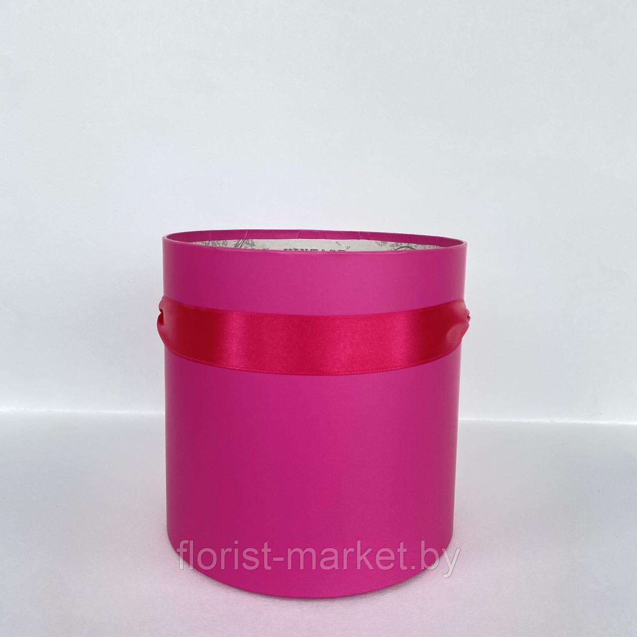 Коробка шляпная без крышки, D16/H16 см, фуксия