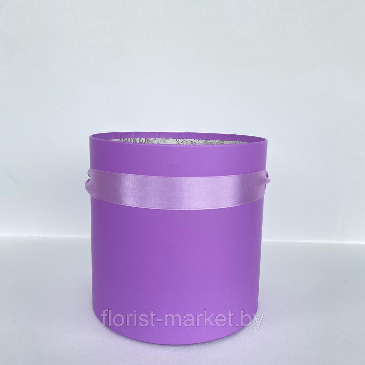 Коробка шляпная без крышки, D16/H16 см, лиловый