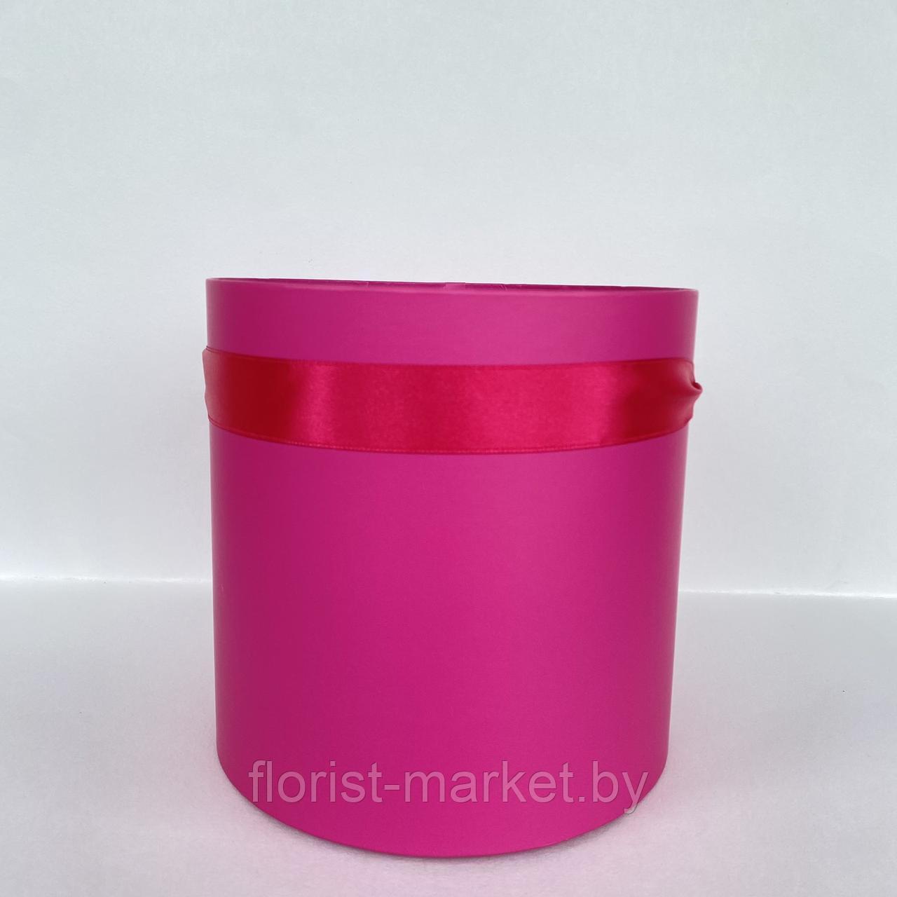 Коробка шляпная без крышки, D18/H18 см, фуксия