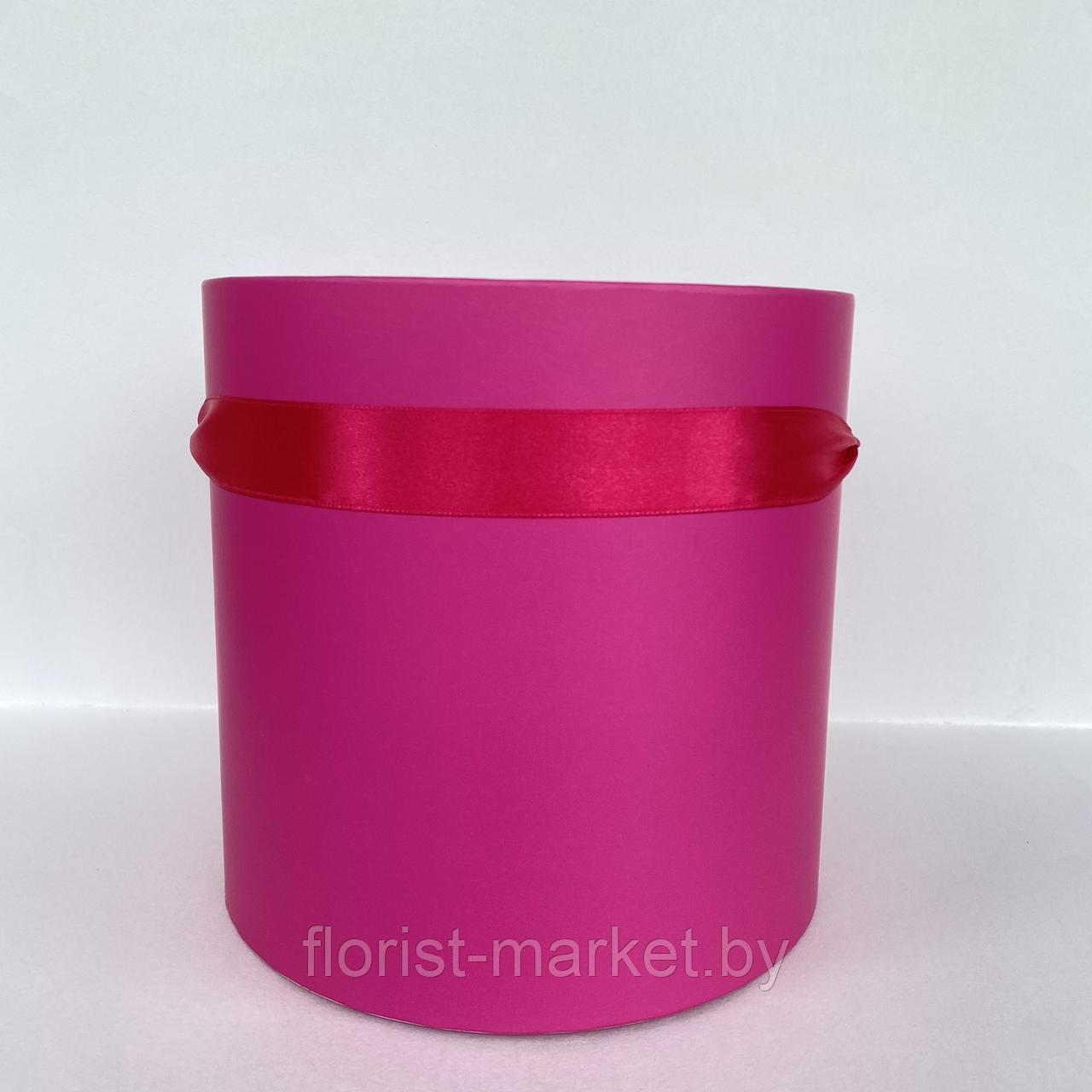 Коробка шляпная без крышки, D20/H20 см, фуксия