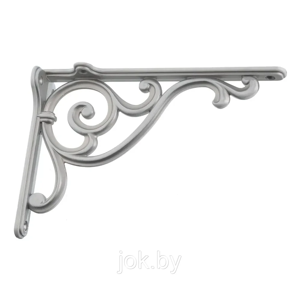 Полкодержатель цв. Белое серебро винтаж L-200мм