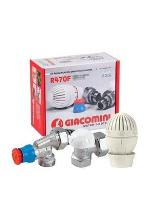 Комплект термостатический 1/2" осевой Giacomini арт. R 470 F R470FX023, фото 2