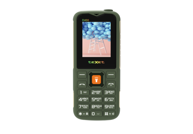 Мобильный телефон TeXet TM-D400 зеленый