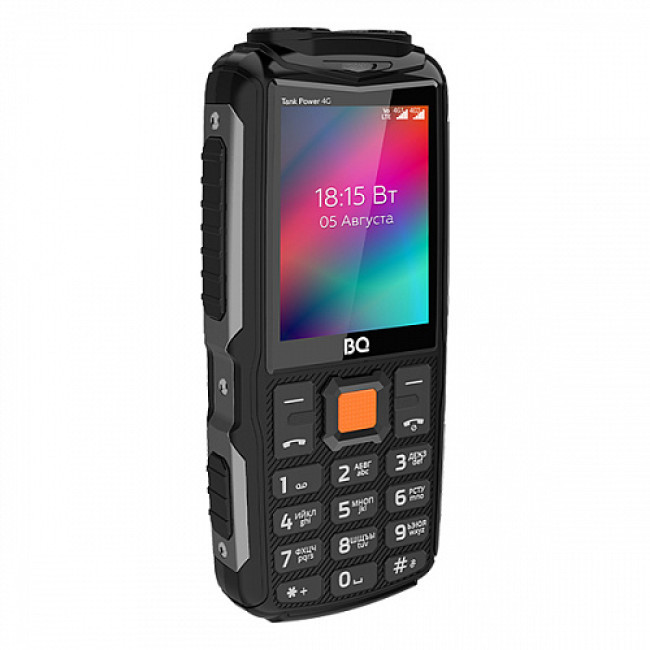 Мобильный телефон BQ BQ-2410L Tank Power 4G (черный)