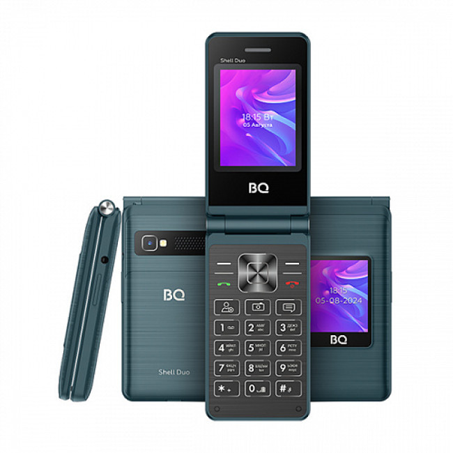 Мобильный телефон BQ BQ-2412 Shell Duo (синий)