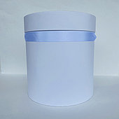 Коробка шляпная с крышкой, D22,5/H24,5 см, белый