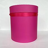 Коробка шляпная с крышкой, D22,5/H24,5 см, фуксия