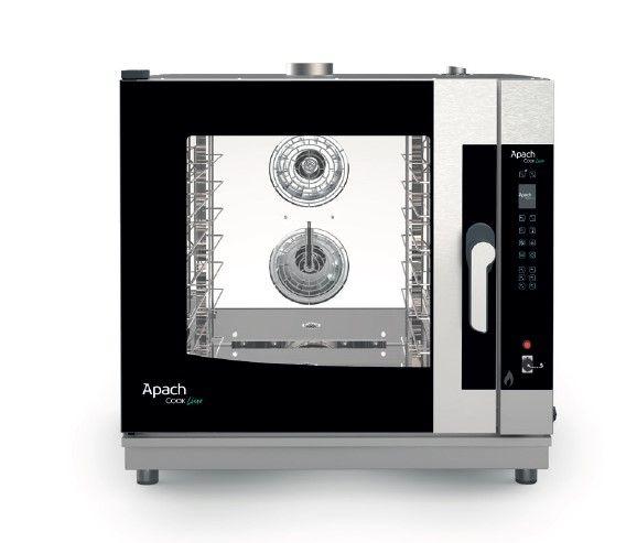 ПАРОКОНВЕКТОМАТ APACH AP7QNDCG (ГАЗ 939х868х985мм, на 7хGN1/1_600*400, 220В, 0,4кВт(эл.)+15кВт(газ, автомойка)