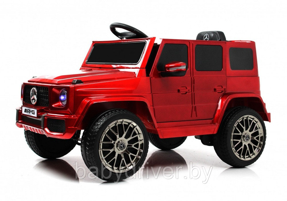 Детский электромобиль RiverToys Mercedes-AMG G63 G222GG (красный глянец)