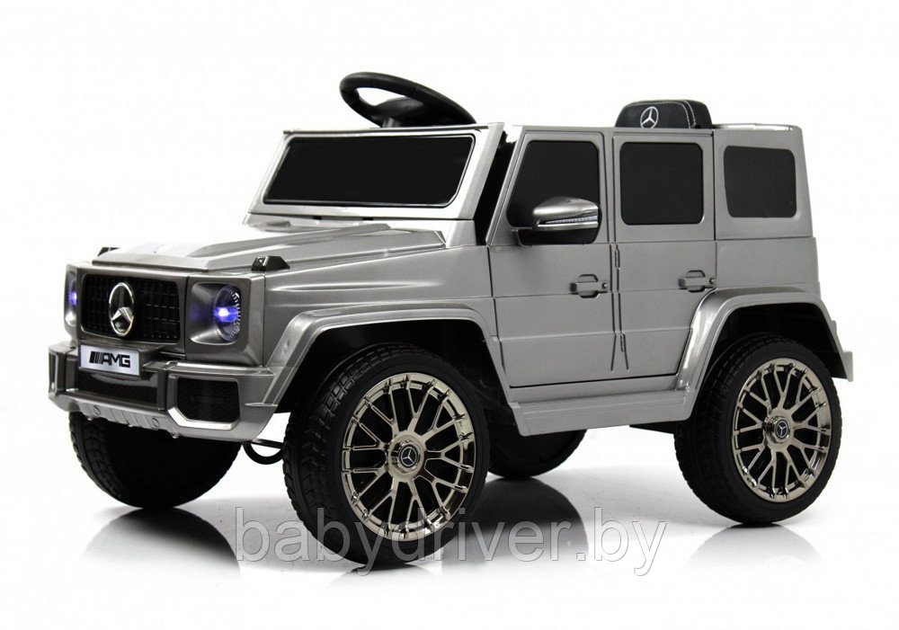 Детский электромобиль RiverToys Mercedes-AMG G63 G222GG (серый глянец)