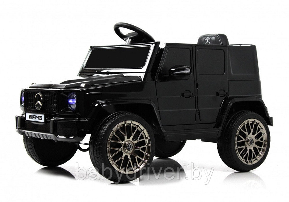 Детский электромобиль RiverToys Mercedes-AMG G63 G222GG (черный глянец)