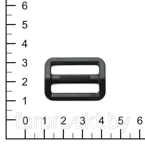 Пряжка 25мм R 0016 (R0078\MF2886) черн (R2501 (Q), H-PB002 (H),ZYR-2522 (Z), 2-щелевая VP)
