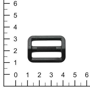 Пряжка 25мм R 0016 (R0078\MF2886) черн      (R2501 (Q), H-PB002 (H),ZYR-2522 (Z), 2-щелевая VP)