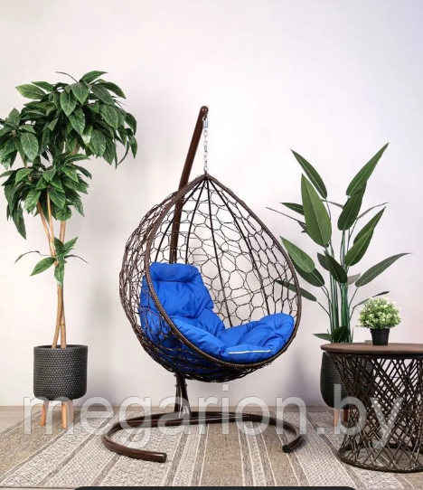 Подвесное кресло BiGarden Tropica brown (синия подушка)