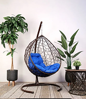 Подвесное кресло BiGarden Tropica brown (синия подушка)