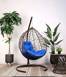 Подвесное кресло BiGarden Tropica brown (синия подушка)