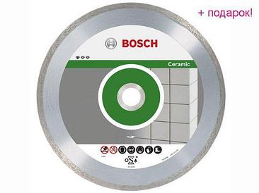 BOSCH Китай Алмазный круг 125х22 мм по керамике сплошн. STANDARD FOR CERAMIC BOSCH (сухая резка)