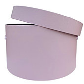 Коробка шляпная с крышкой, D50/H28 см, пыльно-розовый